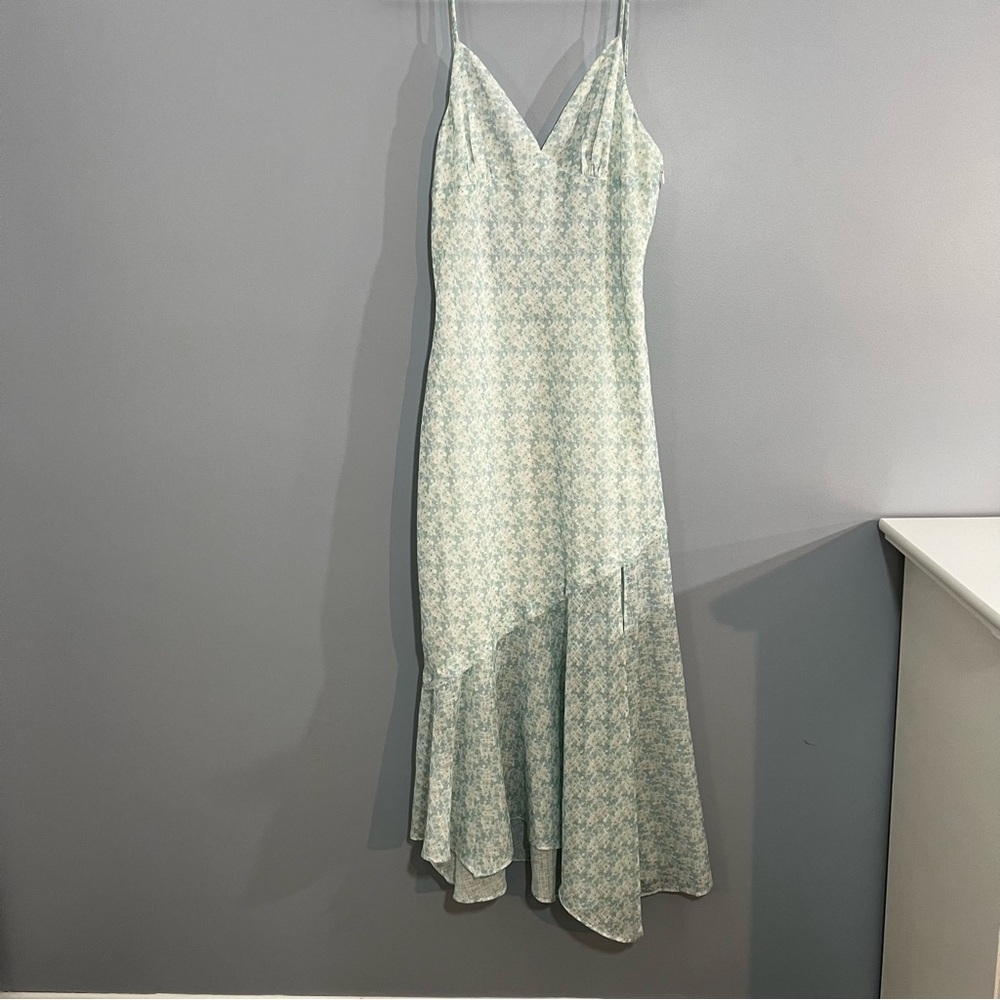 Cotton Candy LA Blue Floral maxi Dress Women’s L